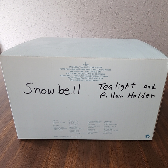 PartyLite Snowbell Tealight/Pillar Holder P7650 - Picture 4 of 5